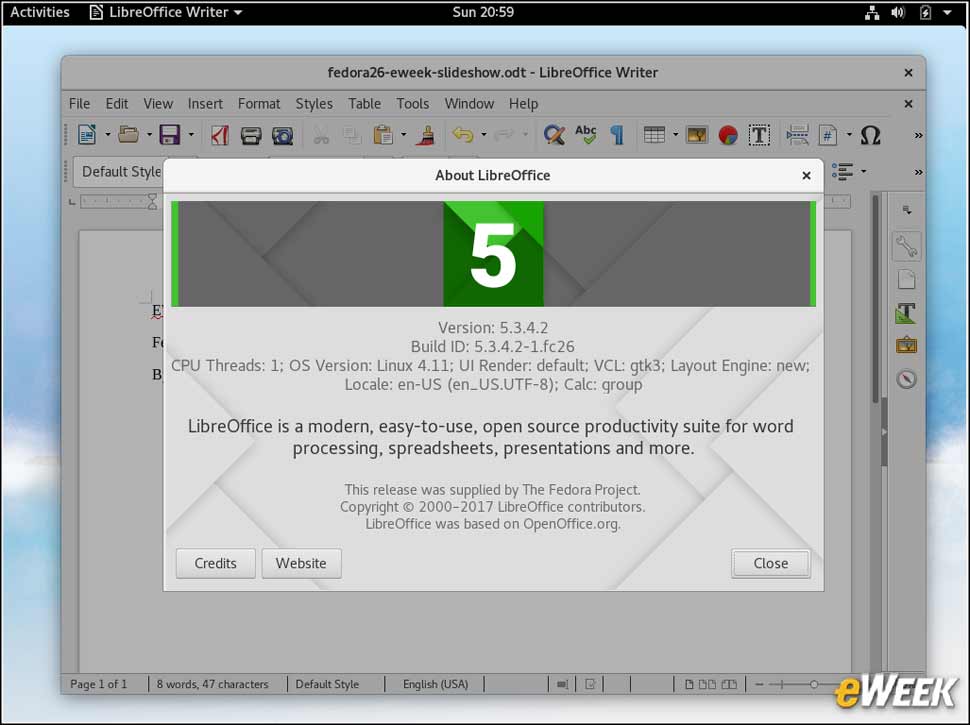 5 - The LibreOffice 5.3 Productivity Applications Are Included