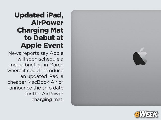 Updated iPad, AirPower Charging Mat to Debut at Apple Event: Reports